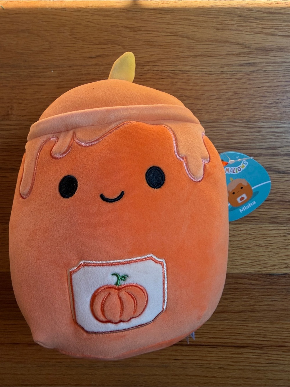 Squishmallows Orange Pumpkin Jar Plush (Misha)
